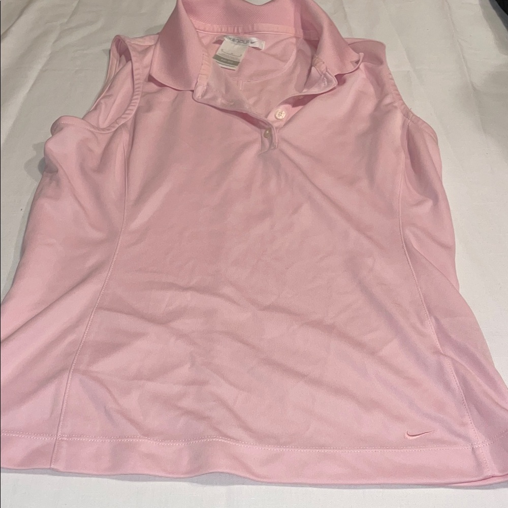 Nike Women's Light Pink Sleeveless Polo